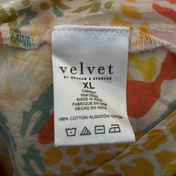 Velvet Graham & Spencer Bahama Floral Sleeveless Dress Ramona05 XL NWT - Picture 11 of 12